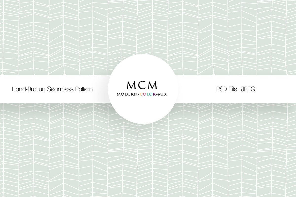 Hand Drawn Seamless Pattern PSD+JPEG
