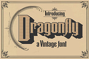 Dragonfly, a Font by Art And Sign Unlimited (Thumbnail 1 of 4)