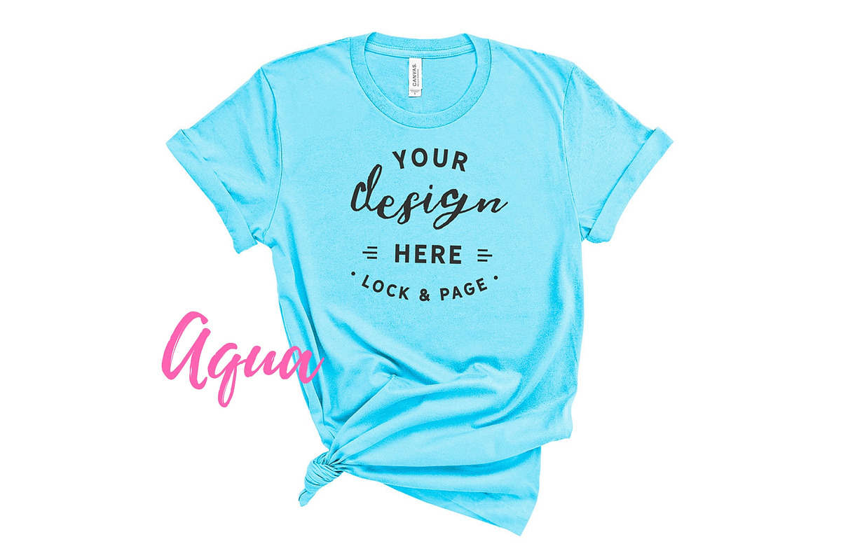 Bella Canvas TShirt Mockups On White, a Shirt Mockup by lock and page (Photo 79 of 92)
