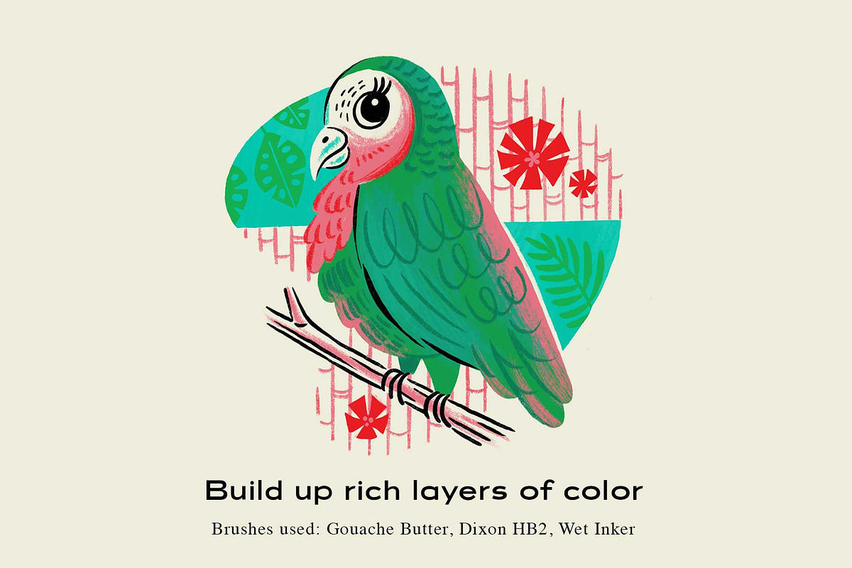 The Mid-Century Procreate Brush Pack, a Brush Add-On by RetroSupply Co. (Photo 4 of 12)
