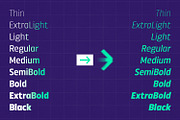 Zenika – Geometric Sans, a Sans Serif Font by Almarkhatype (Thumbnail 4 of 12)