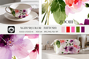 Watercolor Floral Pattern, a Pattern Graphic by PROTEA Watercolor Studio (Thumbnail 2 of 8)