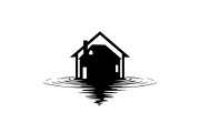50 Flooded Home Silhouette Bundle, an Illustration by Designs_River (Thumbnail 41 of 51)