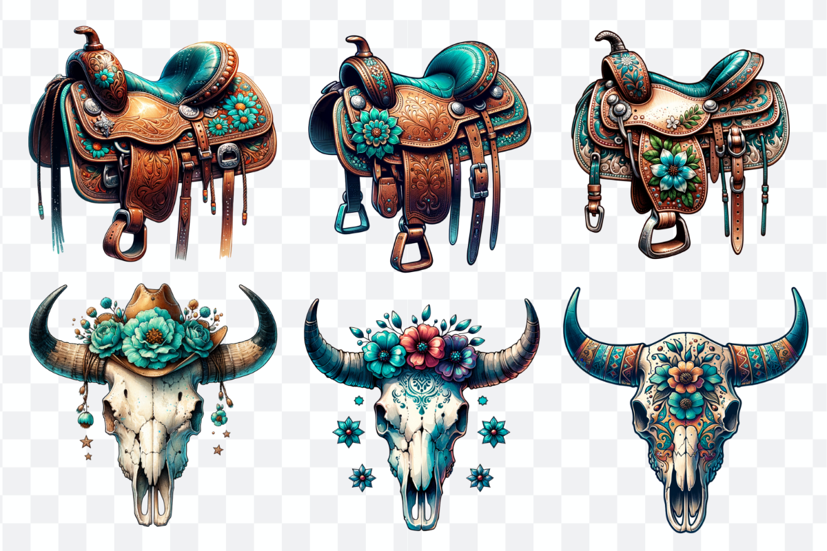 Western Cowgirl Sublimation Bundle, a Decorative Illustration by Bubble Pixel (Photo 8 of 10)