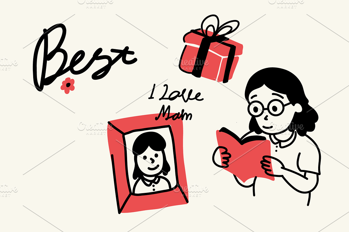 Mother’s Day Vintage Illustration, a Person Illustration by TheTrueStroke (Photo 3 of 5)