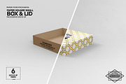Small Square Paper Box&Lid Mockup, a Cups & Container Mockup by INCDesign (Thumbnail 8 of 10)