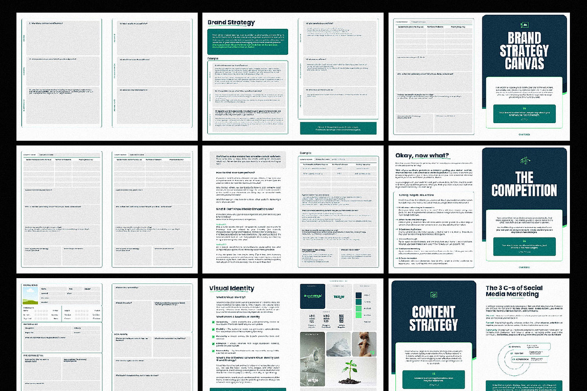 Social Media Strategy Workbook CANVA, a Templates & Theme by AndrewPixel (Photo 5 of 9)