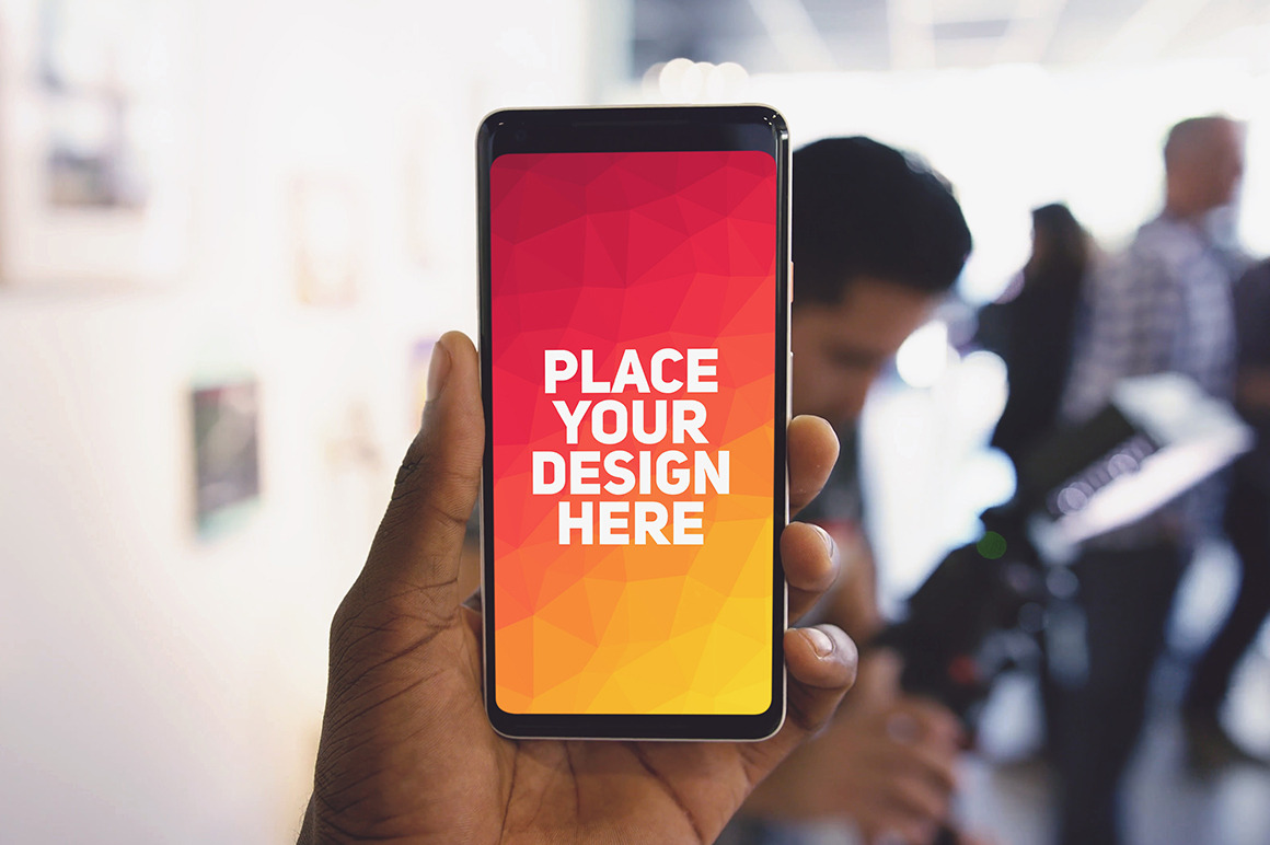 Google Pixel 2 Xl MockUp 10 by Laura  Creative Market