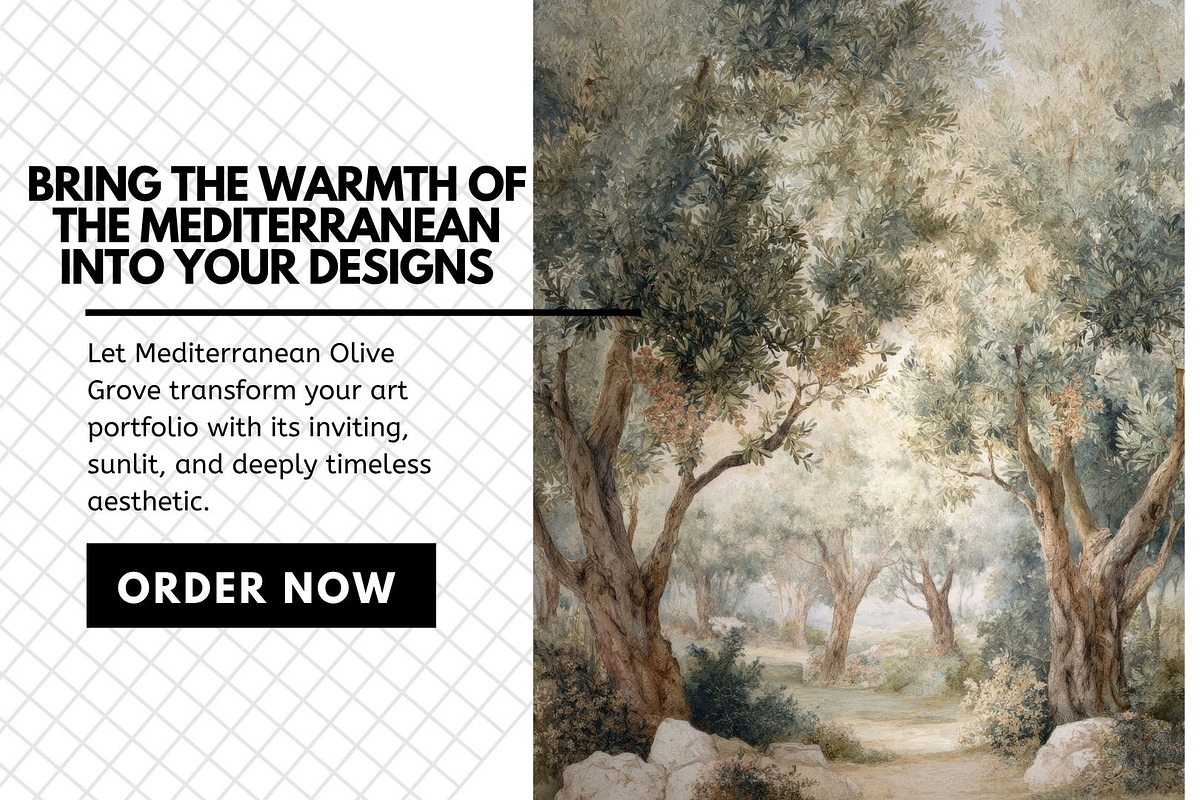 30+ Mediterranean Olive Grove Bundle, a Decorative Illustration by Virgo Studio (Photo 6 of 6)