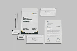 Stationery Mockup, an Advertising Mockup by Se٧enStudio