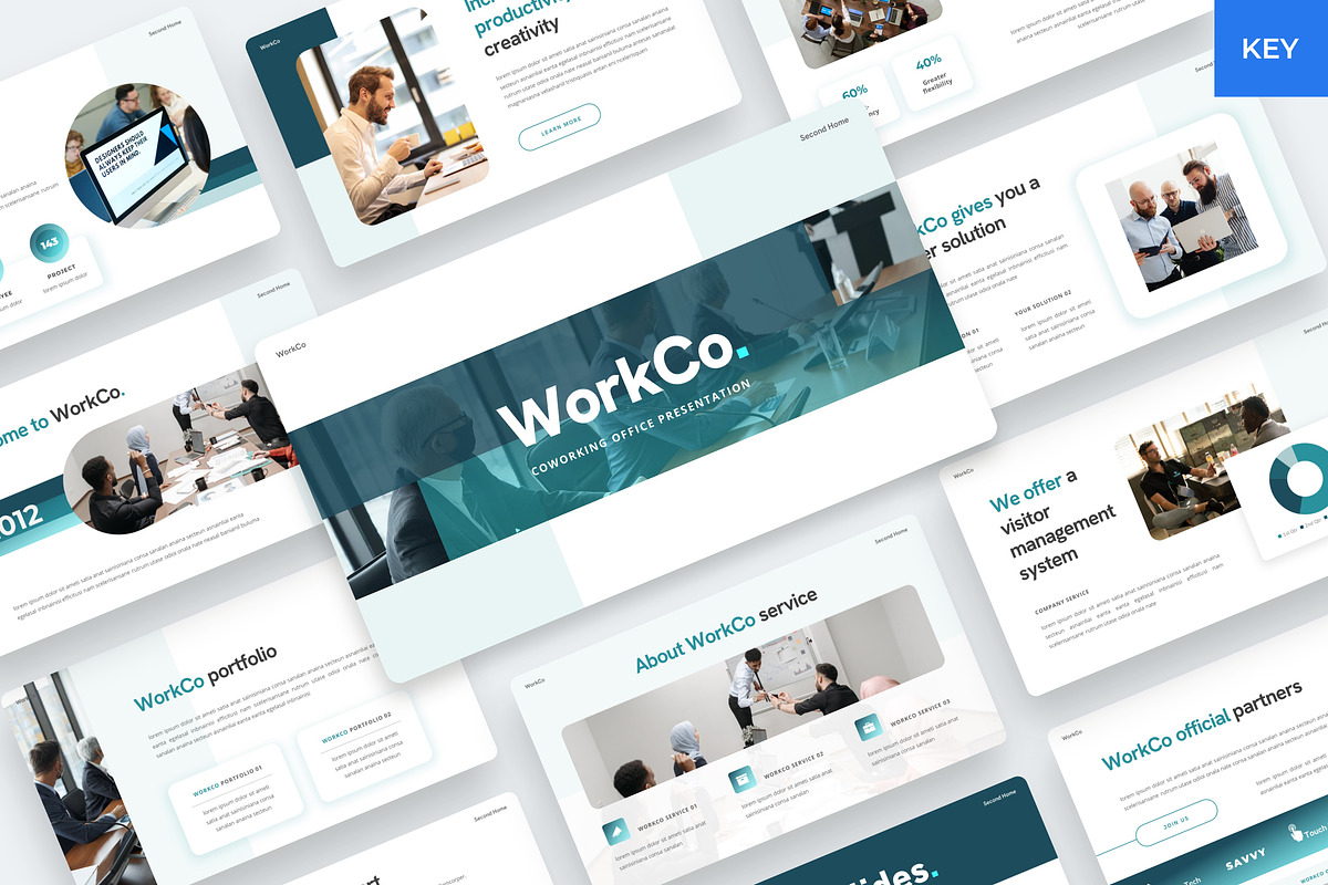 Office & working space Keynote, a Presentation Template by BeadyLab (Photo 1 of 5)