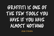 Zhyengki Graffiti Display Font, a Handwritten Font by Maulana Creative (Thumbnail 2 of 7)