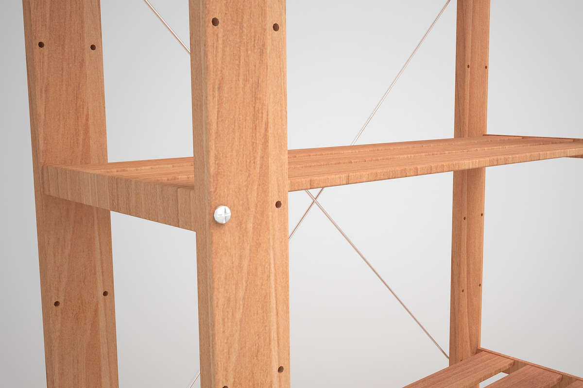 Hejne Ikea Shelf/rack, a Furniture 3D Model by 3D Furnishing (Photo 5 of 6)