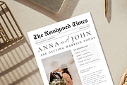 Wedding Newspaper Program Template, a Stationery Template by Matisse Studio (Thumbnail 8 of 8)