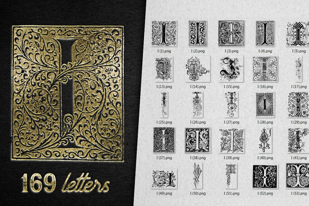 28 IN 1 VINTAGE LETTERS COLLECTION, a Symbol Font by Graphic Spirit (Photo 11 of 31)