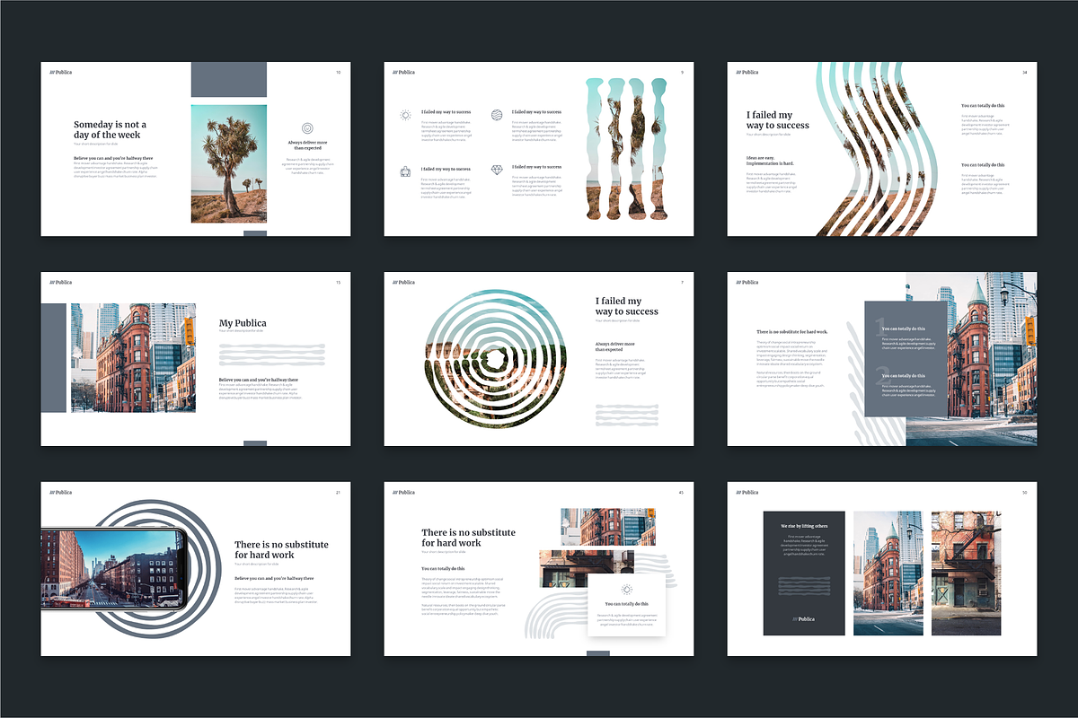 Publica Powerpoint Template, a Presentation Template by Reshapely (Photo 4 of 9)