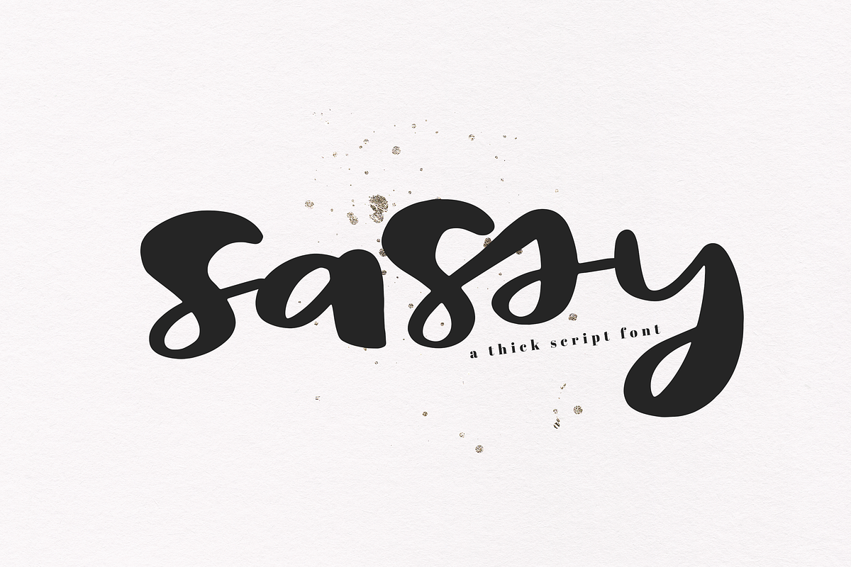 Sassy - A Bold Handwritten Font