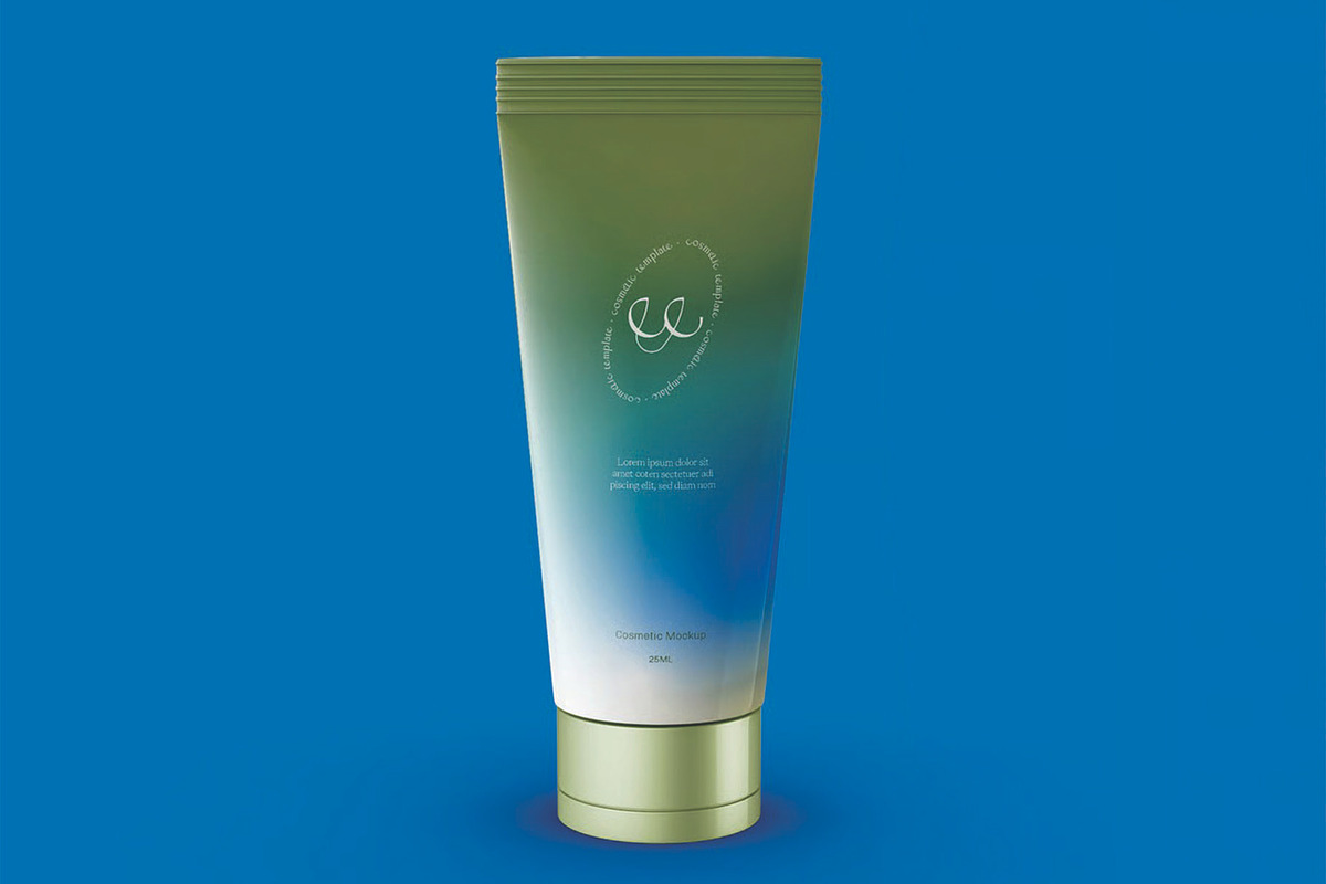Body Lotion Tube Mockup, an Advertising Mockup by skybluecreative (Photo 2 of 3)