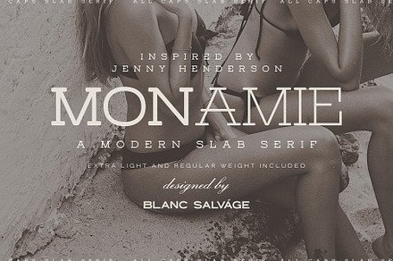 Mon Amie Modern Slab Serif, a Slab Serif Font by Blanc Salváge