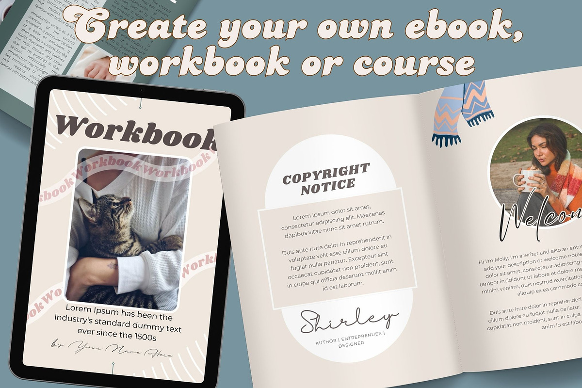 60-Page Canva Ebook workbookTemplate, a Templates & Theme by iloveTemplate (Photo 4 of 5)