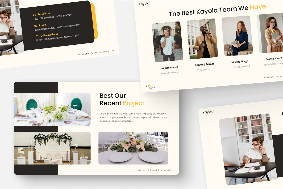 Event Organizer Google Slide, a Presentation Template by Annora Studio (Photo 3 of 5)