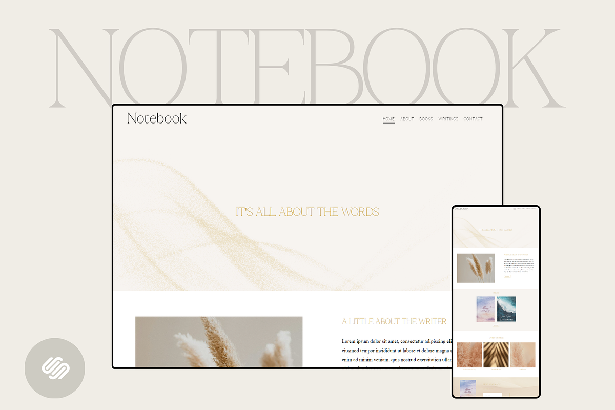 Notebook Squarespace 7.1 Template, a Squarespace Template by Beliveart (Photo 1 of 4)