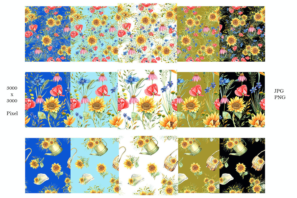 Sunflowers, an Illustration by JennyColorArt (Photo 11 of 13)