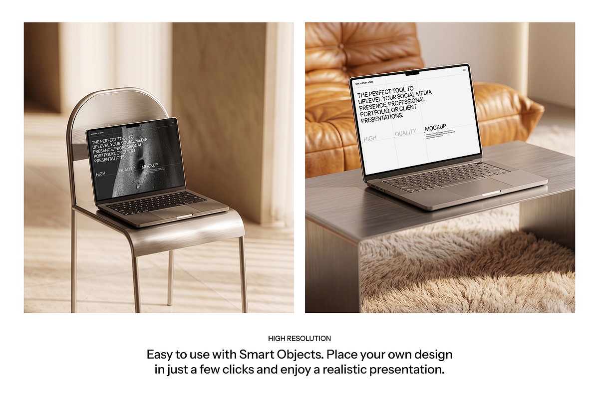 Aesthetic MacBook Mockup Set, a Mac Mockup by The Noma Studio (Photo 4 of 7)