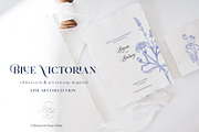 Blue Victorian & Chinoiserie set, a Decorative Illustration by Grace Noboa Illustrations (Thumbnail 4 of 13)
