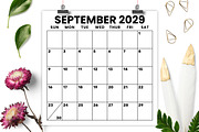 2029 Square 12x12 Large No. Calendar, a Stationery Template by Running With Foxes (Thumbnail 4 of 5)
