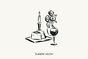 Wine & Dine Vector Bundle, a Food Illustration by Little Gremlin (Thumbnail 3 of 7)
