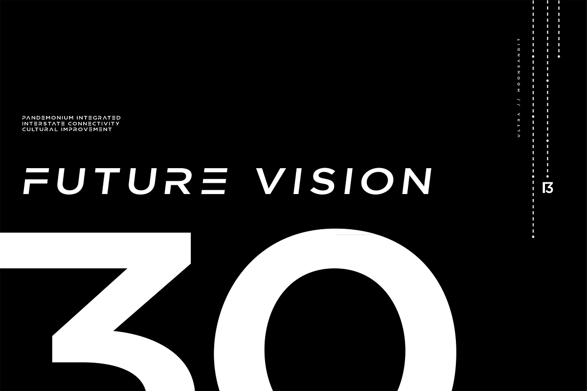 ULTRA - Modern Sans Serif Font preview 3