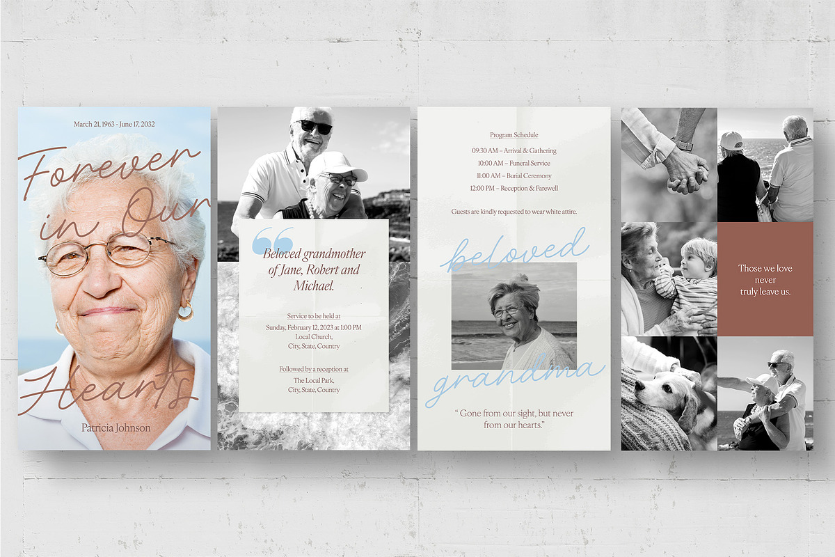 Funeral Announcement Template, a Flyer Template by BrandPacks (Photo 3 of 5)