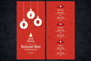Special Christmas festive menu, a Brochure Template by Restaurant Menu & Logos