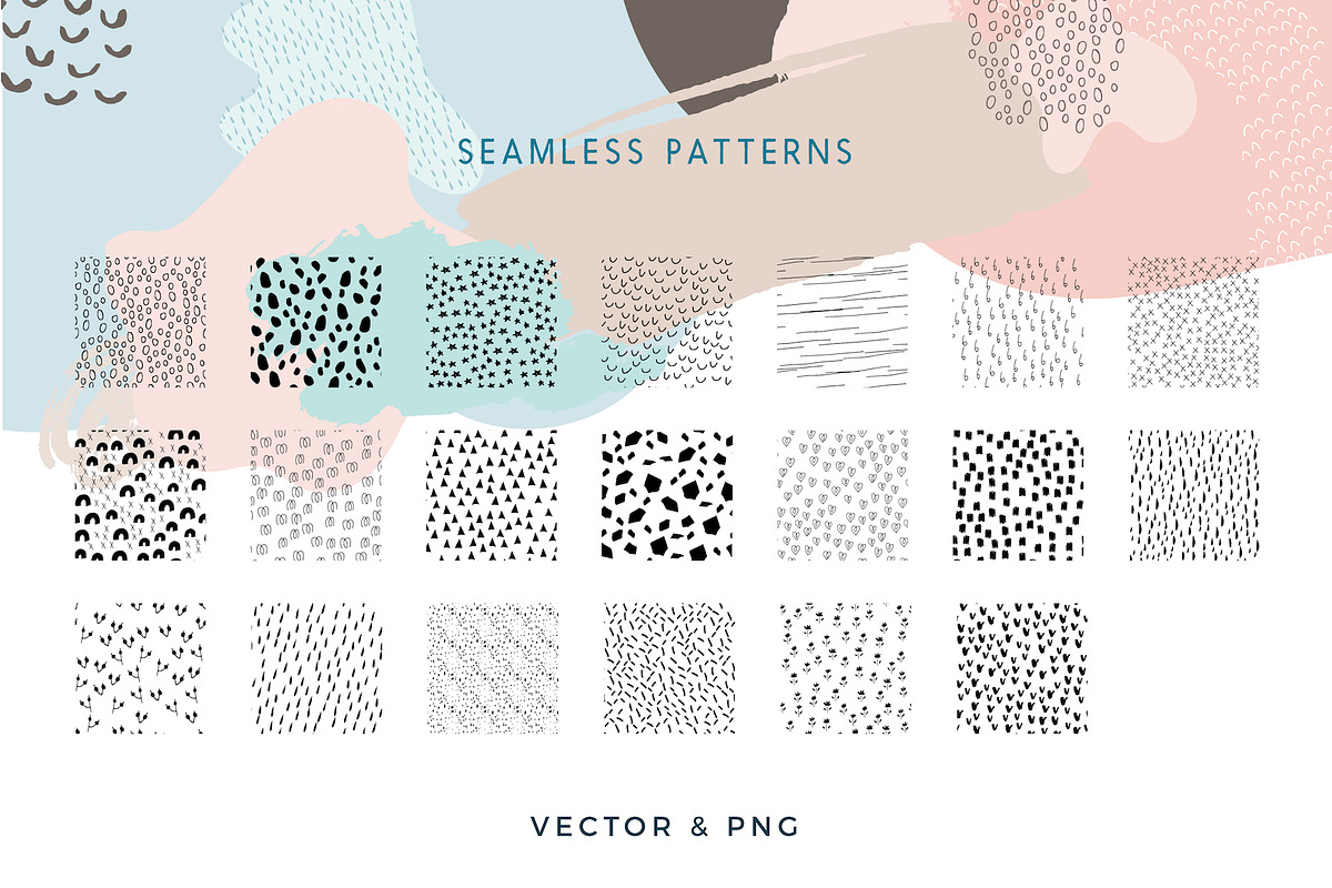Artistic Abstract Bundle - 4 in 1, a Pattern Graphic by Paperly Studio (Photo 4 of 11)