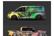 Bold Pickup Truck Wrap Design, a Transportation Illustration by CarWrap design (Thumbnail 1 of 3)