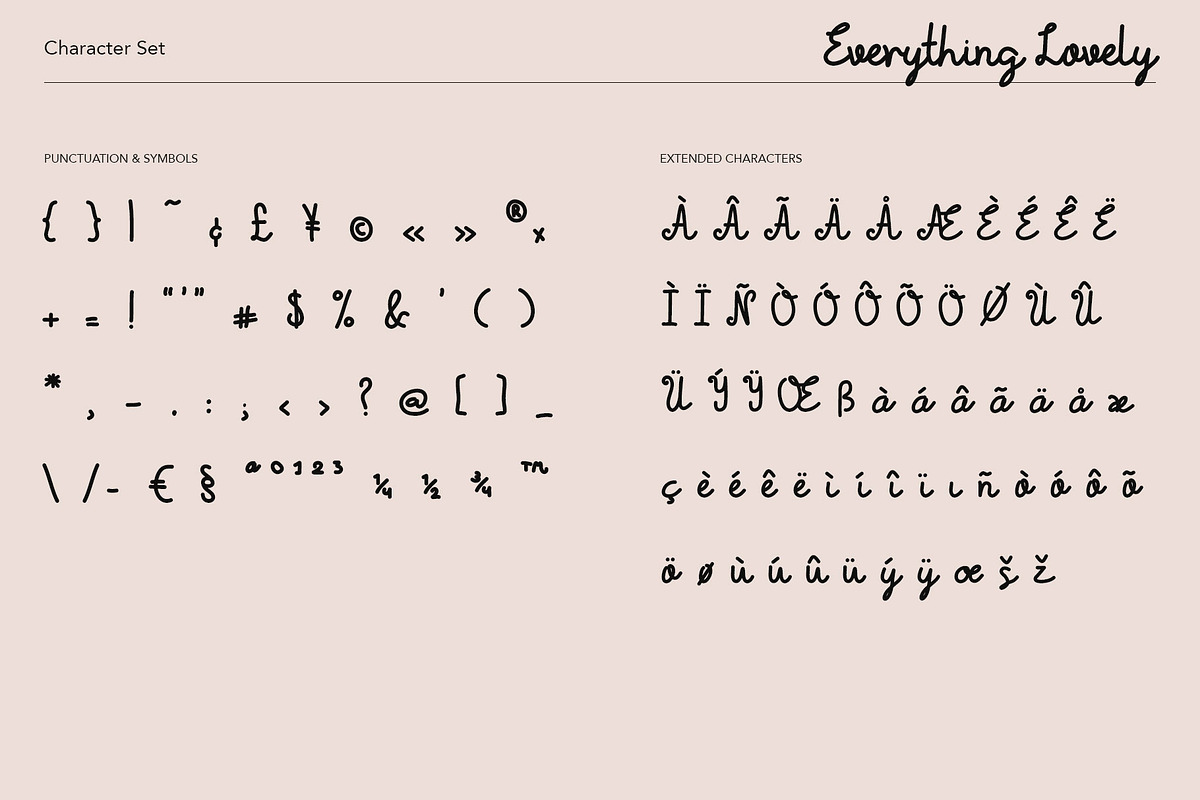 Everything Lovely Script Font, a Script Font by Youandigraphics (Photo 10 of 12)