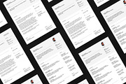 Minimal CV, letterhead & card bundle, a Resume Template by Srg® (Thumbnail 3 of 14)