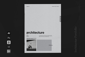 Architecture Portfolio Template, a Brochure Template by Studio Monova