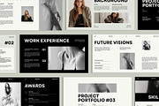 Fashion Designer Portfolio Template, a Presentation Template by Amaré Creative (Thumbnail 3 of 6)