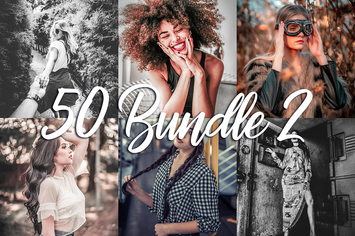 50 Lightroom CC Presets Bundle 2, an Action Add-On by Preset Bunker (Photo 1 of 12)
