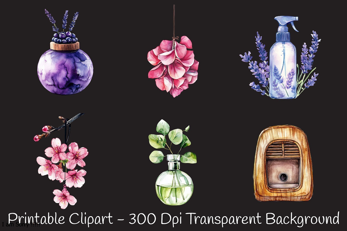 Air Freshener Watercolor Clipart's, a Work Illustration by RobertsArt (Photo 5 of 7)