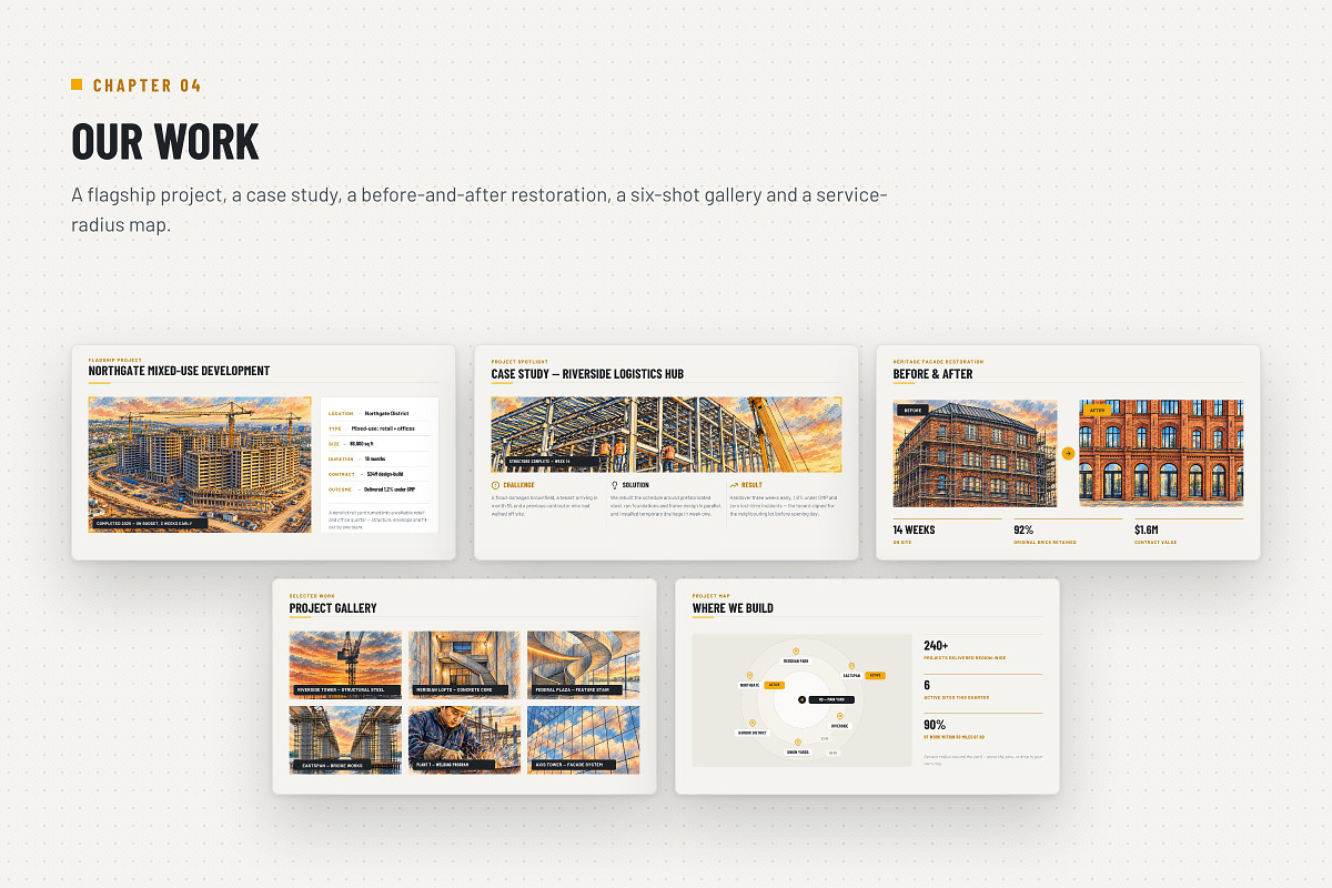 Construction PowerPoint Template, a Presentation Template by Deck Atelier (Photo 10 of 15)