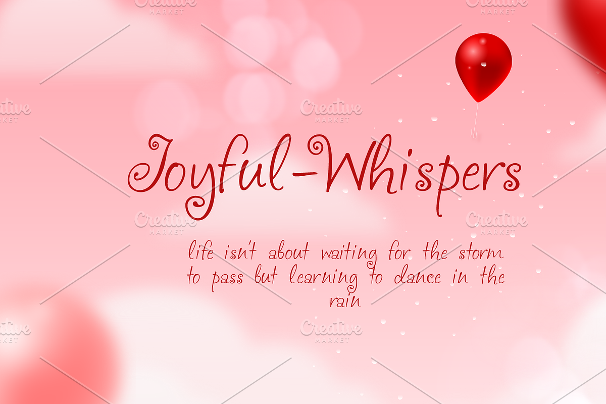 Joyful Whispers font-03-24, a Script Font by canve (Photo 2 of 3)