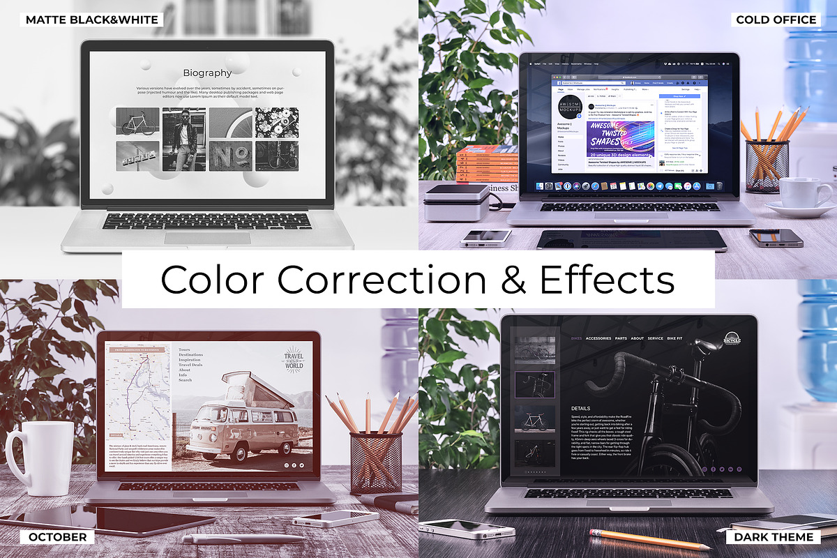 MacBook Front View Mockups, a Mac Mockup by Mockups & Illustrations (Photo 8 of 11)