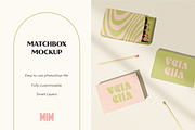 Matchbox Mockup, a Packaging Mockup by NOMINA (Thumbnail 1 of 3)