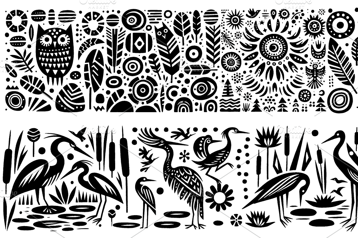 Vintage Dinosaur Folk Art, a Decorative Illustration by devastd (Photo 16 of 28)