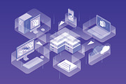 Data network management concept, a Technology Illustration by Good Studio (Thumbnail 2 of 3)