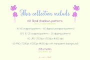 flower shadows pattern collection, a Pattern Graphic by Mona Ahmed (Thumbnail 8 of 8)