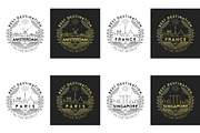 44 Linear City Badges, an Outline Icon by Kursat Unsal (Thumbnail 8 of 25)